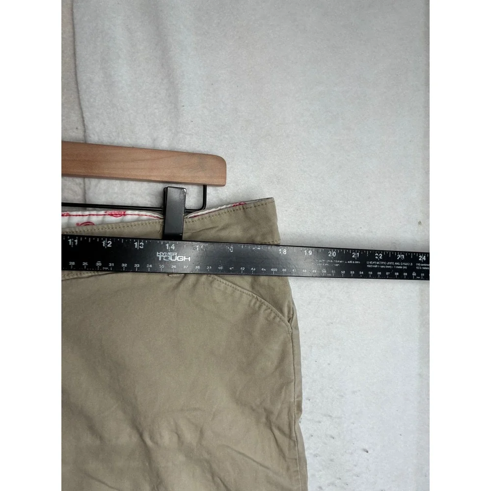 Dickies Relaxed Fit Khaki Chino Shorts Mens 14 Tan Cotton Stretch Workwear